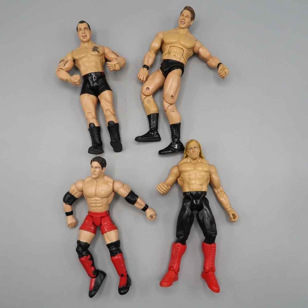 Mattel Action Figures WWE WWF Wrestling Marella AJ Styles Chris Jericho Bradshaw